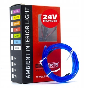 VLÁKNO AMBIENT PÁSEK LED MODRÝ 1M 24V