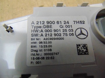 LAMPA OSVĚTLENÍ INTERIÉR KABINY MERCEDES W212