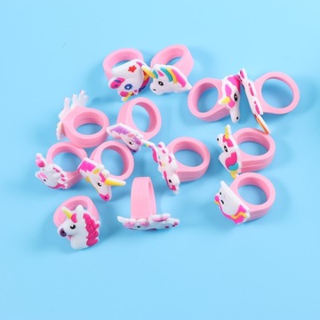 КОЛЬЦА ЕДИНОРОГА из ПВХ КОЛЬЦА ЕДИНОРОГА ДЛЯ ДЕВОЧЕК КОЛЬЦА ЕДИНОРОГА 12