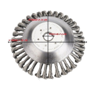 ДИСК, ПРОВОЛОЧНАЯ ЩЕТКА, ПРОВОЛОКА ДЛЯ СТРИММЕРОВ, СОРЬЯНКИ, ПРОВОД, 20 СМ