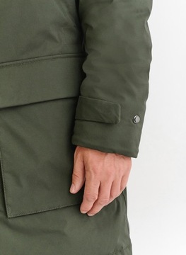 Zielona męska kurtka puchowa ciepła na zimę Pako Lorente roz. 56