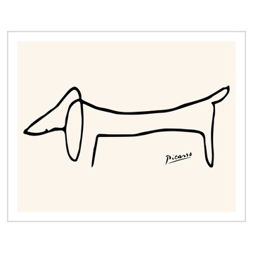 Plakat 30x24 Pablo Picasso Line Art Le chien
