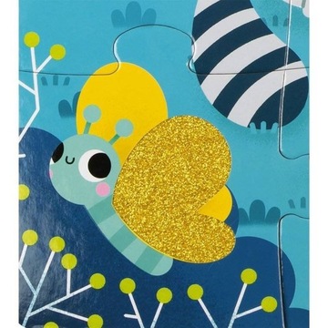 Пазл Лесные животные - сенсорный пазл для детей 3+, Janod