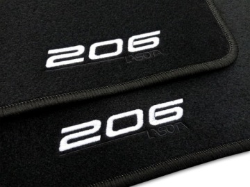 Velurové Koberce Peugeot 206 Plus (2009-2012) 2x 206 Lasota 4x 206 Lasota
