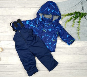 ZIMOWY KOMBINEZON 2cz. SPORTS granat n.linie r.110