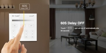 Panel naścienny LED Ściemniacz 4 STREFY Mi-Light B1