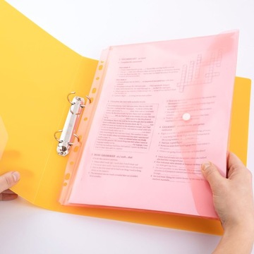 Папка-конверт А4 для переплета, ПРОЗРАЧНАЯ