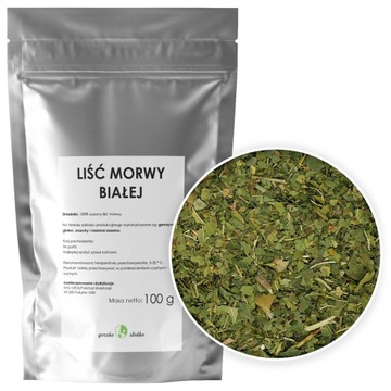 MORWA BIAŁA LIŚĆ suszony liść morwy 0,1kg