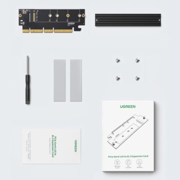 АДАПТЕР КАРТЫ РАСШИРЕНИЯ UGREEN PCIe 4.0 x16 на M.2 NVMe M-Key