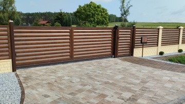 Современный забор с пролётом, забор кесарева сечения, 10 см.