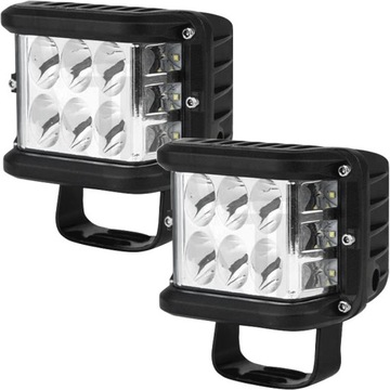 LAMPA ROBOCZA DIODOWA LED DOŚWIETLENIE ZAKRĘTÓW POBOCZA 2200LM ZESTAW 2 SZT