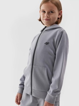 СПОРТИВНАЯ ТОЛСТОВКА С КАПЮШОНОМ ДЛЯ МАЛЬЧИКОВ 4F НА МОЛНИИ