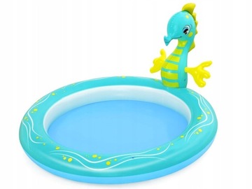 Basen dla DZIECI POMPOWANY PLAC zabaw WODNY AQUAPARK Konik 188cm 53114