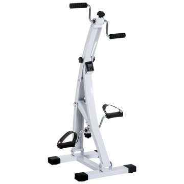 Rower stacjonarny treningowy dla seniorów biały