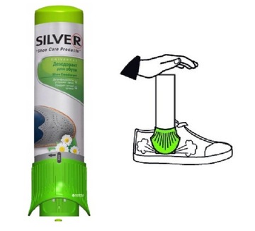 Odświeżacz dezodorant do butów obuwia Silver 100ml