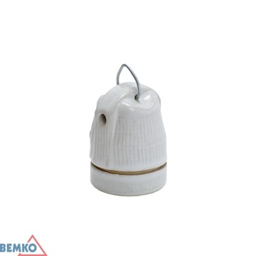OPRAWKA CERAMICZNA E27 Z UCHWYTEM