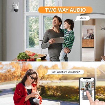 WIFI IP УМНАЯ НАРУЖНАЯ ВРАЩАЮЩАЯСЯ КАМЕРА FULL HD 2 Мп 1080p ЗУМ 4-кратное ОБНАРУЖЕНИЕ