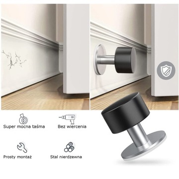 ДВЕРНОЙ СТОПОР, ЗАКЛЕЕННЫЙ INOX, INOX