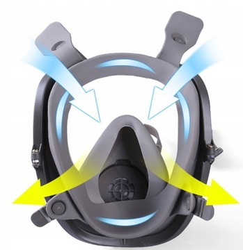 Крутая противопыльная маска GAS MASK 6800 FULL PAINT