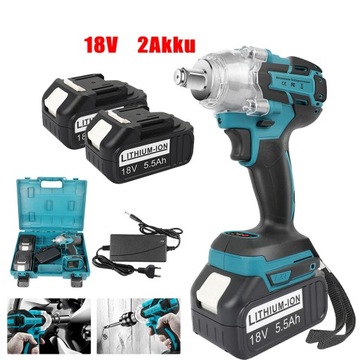 УДАРНАЯ ОТВЕРТКА В КОРПУСЕ СО СВЕТОДИОДНОЙ ПОДСВЕТКОЙ 0-650нм + 2 АККУМУЛЯТОРА