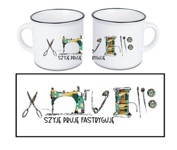 KUBEK RETRO najlepsza krawcowa szycie igła wzory