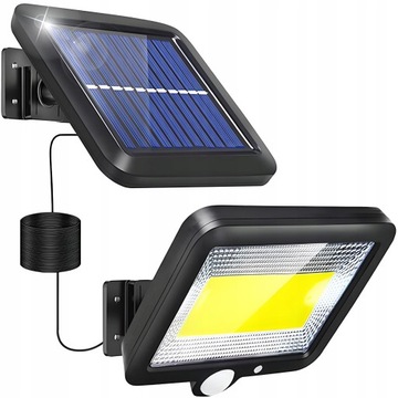 LAMPA SOLARNA Z CZUJNIKIEM RUCHU ZMIERZCHU 100 LED