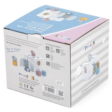 ОБРАЗОВАТЕЛЬНЫЙ СОРТЕР VIGA ГРЕМЯЧНЫЕ БЛОКИ PolarB ФОРМА ЖИВОТНЫХ