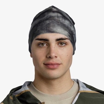 Czapka zimowa sportowa na zimę Buff Thermonet Beanie Czarno-Szara