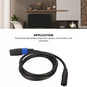 Акустический кабель XLR Plug And Play, 3-контактный, питание 1,8 м.