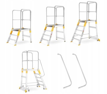 Передвижная складская лестница, платформа ALOSS, 3,08 м