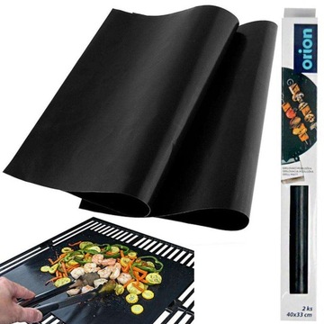 2 коврика TEFLON для гриля и запекания, подставка для гриля BBQ PREMIUM