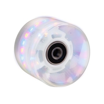 ŚWIECĄCE KÓŁKO do penny boardu Białe 60*45 mm