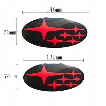 2pcs Emblemat znaczek naklejki Subaru WRX