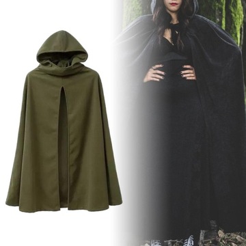 Halloween Cosplay długi płaszcz z kapturem, peleryna trwały kostium diabła