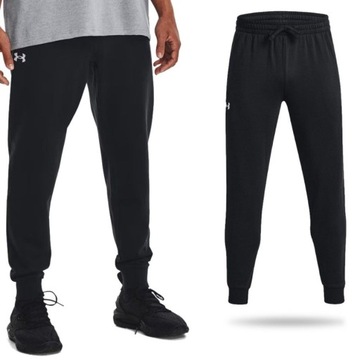 SPODNIE DRESOWE MĘSKIE UNDER ARMOUR DRESY JOGGERY BAWEŁNA SPORTOWE 1379774