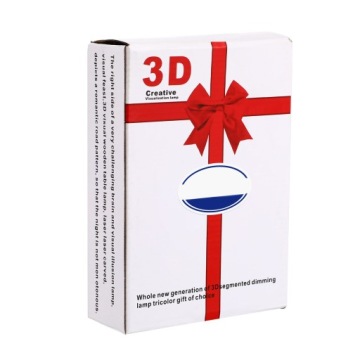 1 шт. LED лампа 3D ілюзія серце зміна кольорів сенсорна