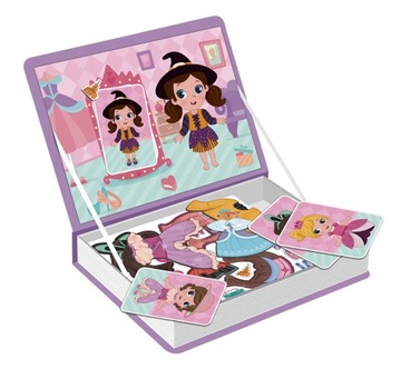 МАГНИТНЫЕ БЛОКИ КНИГА-ПАЗЗЛ ЕДИНОРОГ ОДЕЖДА КУКЛА-ПАЗЗЛ