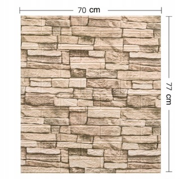X10 PANELE 3D ŚCIENNE SAMOPRZYLEPNE CEGŁA TAPETA