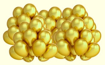 Balony metaliczne ZOTE ZŁOTY wesele urodziny 50szt