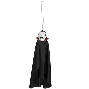 DEKORACJA wiszący WAMPIR dracula HALLOWEEN czarny