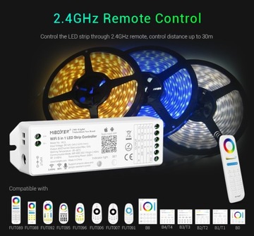 СВЕТОДИОДНЫЙ КОНТРОЛЛЕР 5IN1 WI-FI WL5 MILIGHT MIBOXER