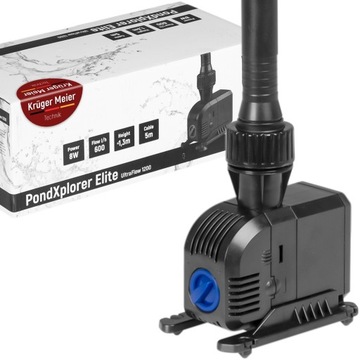 POTĘŻNA FONTANNA 3W1 DO OCZKA WODNEGO CISZA CZYSTOŚĆ I 4 RÓŻNE STRUMIENIE