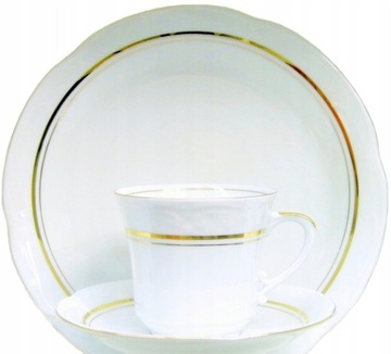 052 KAMELIA SERWIS KAWOWY 6/21 CHODZIEŻ PORCELANA