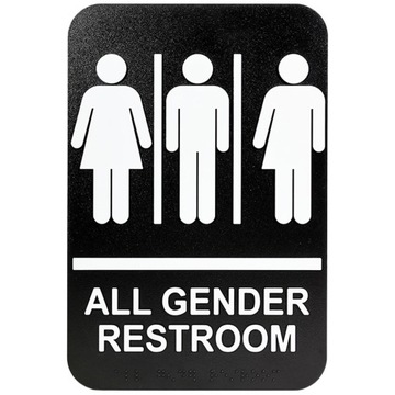 ZNAK TOALETY DRZWI DO ŁAZIENKI MĘSKIE UNISEX