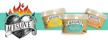 MASŁO ORZECHOWE MASLOVE ZESTAW MIGDAŁ KOKOS KREM