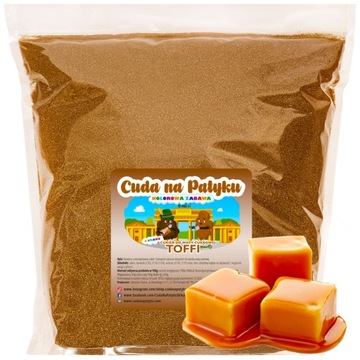 Kolorowy Cukier Do Waty Cukrowej do Maszyny Smakowy TOFFI Karmel 500g