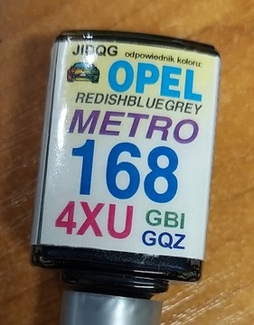 ZAPRAWKA LAKIERNICZA OPEL 168 metro 4XU GQZ