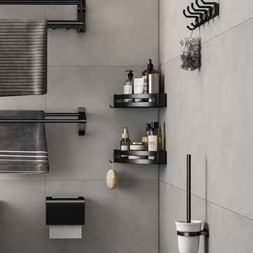 ПОЛКА ДЛЯ ДУША LOFT УГЛОВАЯ, МАТОВАЯ
