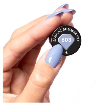 SEMILAC LAKIER HYBRYDOWY 603 SUMMER SKY 7ml