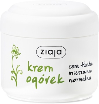 ZIAJA krem ogórek do twarzy 100ml